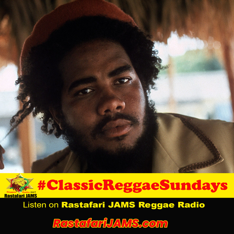 Classic Reggae Sundays on Rastafari JAMS Reggae Radio every Sunday programming with a image of Jamaican Reggae legend Jacob Miller