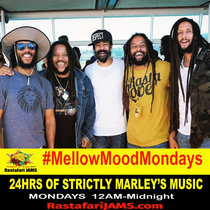 Mellow Mood Mondays with Di Marleys programming on Rastafari JAMS Reggae Radio that airs every Monday